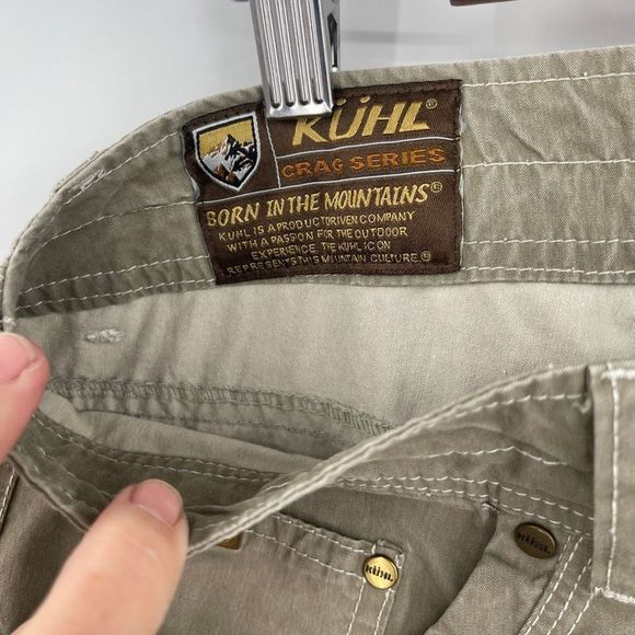 Kuhl Men's Green High Rise Crag Series 3-D Phone Pocket Denim Pants Size 32X30 - Picture 4 of 8